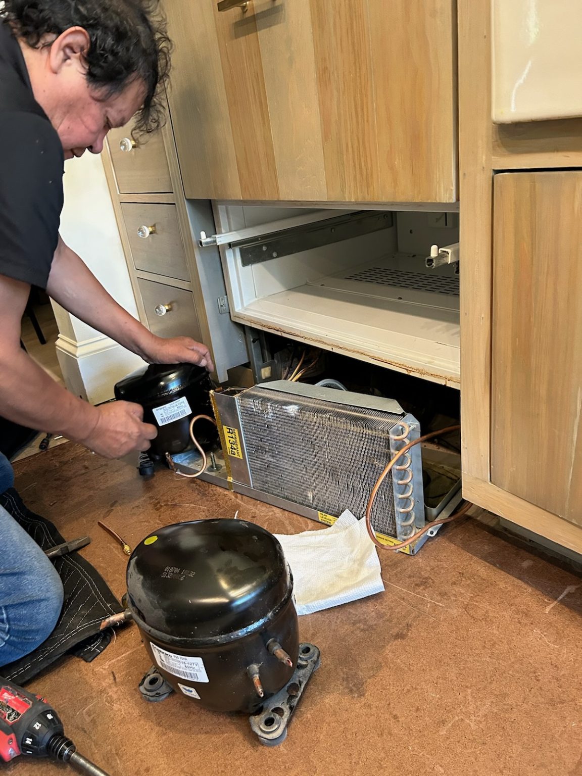 Subzero Freezer Compressor Replacement Img 0228